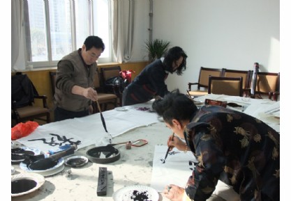 中国国学书画家联谊笔会在军事博物馆解放军老干部俱乐部举行